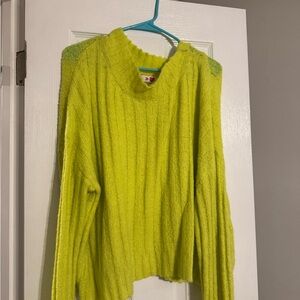 Buddy Love Neon Yellow Women's Sweater